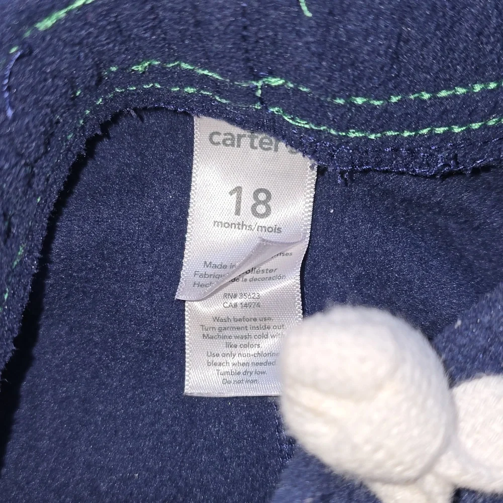 Carters Kids Navy Fleece Sweatpants 18 M